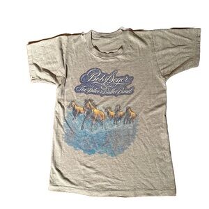 Vintage Bob Seger and the Silver Bullet Band T-Shirt with Horse Print